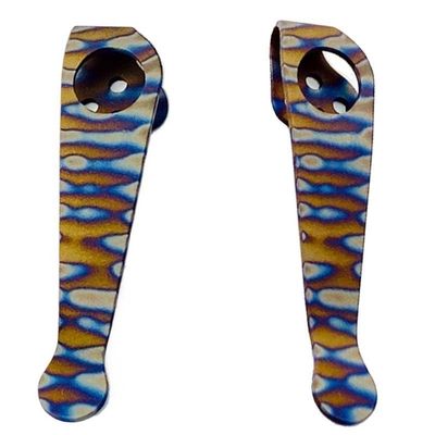 Echeson 2PCS Deep Carry Pocket Clip Fits for C223 C81 C10 C11 C85, Custom CNC Handmade Toasted Titanium Back Clip DIY Replacement