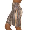 NineFit Basics Women's Mid-Waist Pencil Skirt Summer Modern Chic Multicolor Neutral/Warm Tone Stripes Versatile by PRINKAR (US, Alpha, Medium, Regular, Regular, Multicolor) view 3
