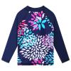 TFJH E 2-Piece Girls Long Sleeve Swimsuits UV 50+ Rash Guard Sets Kids Beachwear Daisy Navy 116/122 view 3