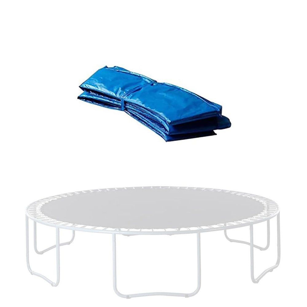 SUOGROLI Round Spring Protection Cover 12/13/14FT Waterproof Pad Trampoline Accessories Replacement Trampoline Safety Pad,14FT,Blue