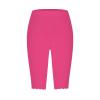 AMIMOJY 50% Percent Off Deals Today Plus Size Capris for Women High Waisted Tummy Control Stretch Tight Leggings 2024 Summer Knee Length Yoga Capris Leggings for Women, Small, 03-hot Pink view 3
