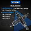 Rear Golf Cart Shock Absorbers Heavy Duty with Springs Compatible with 1995-up Yamaha Gas and Electric G14 G16 G19 G20 G22 G29 Models Replace# JN4-F2210-00, JN3-F2210-00 (BLACK) view 2