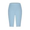 AMIMOJY Sales Order Book 2 Part Carbonless Capri Leggings High Waisted Tummy Control Stretch Tight Leggings 2024 Summer Knee Length Yoga Capris Leggings with Pockets for Women, Small, 03-sky Blue view 3