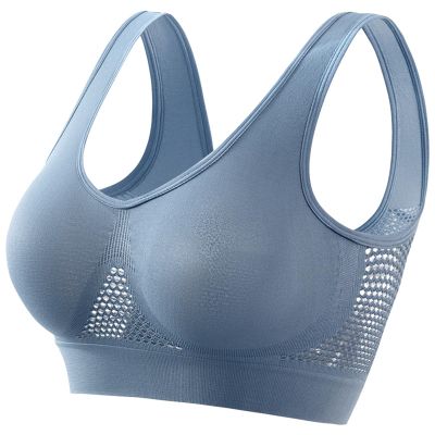 Full Support Sports Bras for Women Breathable Seamless Air Bra Women's No Underwire Bras Unpadded & Padded (Unpadded)