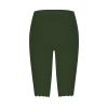 AMIMOJY Womens Plus Size Capris High Waisted Tummy Control Stretch Tight Leggings 2024 Summer Knee Length Yoga Capris Leggings for Women Tummy Control, Small, 03-dark Green view 4