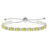 Uloveido Round CZ Tennis Bracelet - Elegant Crystal Tennis Bracelet Set for Women, Adjustable Slider Bolo Clasp Crystal Braclets YA4375 (Yellow-White) view 1