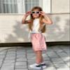 Rolanko Girls Cargo Shorts Lightweight Parachute Short Pants with Pockets Summer Cargo Shorts for Kids Casual Hiking Sports (Pink, 10-11 Years) view 3