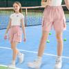 Rolanko Girls Cargo Shorts Lightweight Parachute Short Pants with Pockets Summer Cargo Shorts for Kids Casual Hiking Sports (Pink, 10-11 Years) view 4