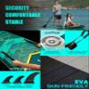 MYBOAT 11'6"35"6" Extra Wide Inflatable Paddle Board, Stand Up Paddle Board, Sup Board for 450lb Capacity with 3 Removable Fins, Dual Action Pump, Floating Paddle, 5L Waterproof Bag, Safety Leash view 4