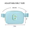 Gitus Gifts for 8 9 10 11 12 Year Old Girls Belt Bag Fanny Pack Crossbody Bags with Initial Letter Patch Cute Stuff Birthday Gifts for Teen Girls Women Personalized Trend Stuff (Icing Blue-C) view 3