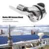 Marine Boat VHF Antenna Mount, 316 Stainless Steel Adjustable Ratchet Base with Lever Handle, 1in Thread Diameter, for Boats, Yachts, RVs view 3