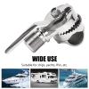 Marine Boat VHF Antenna Mount, 316 Stainless Steel Adjustable Ratchet Base with Lever Handle, 1in Thread Diameter, for Boats, Yachts, RVs view 4