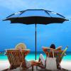 Dntum Fishing Umbrella Water Proof Outdoor Sunshade Shelter Canopy - with 360 Tilt Telescoping Pole - Portable Beach Umbrellas with Carry Bag - Windproof Garden Parasol with Sand Anchor view 4