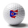 Flag Map of Ohio Funny Cute Golf Balls Professional Ultimate Performance Golf Ball Best Gift for Father Husband Son view 1
