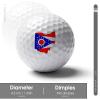 Flag Map of Ohio Funny Cute Golf Balls Professional Ultimate Performance Golf Ball Best Gift for Father Husband Son view 2