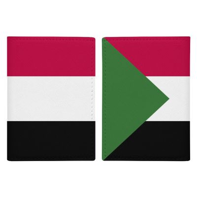 Sudan Flag Passport Card Holder Wallet Cover Case for Passport Slim Travel Accessories Travel Bag for Women Men