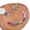 Uloveido Multicolor Cubic Zirconia Tennis Bracelet - Adjustable CZ Tennis Bangle Crystal Stylish and Sparkling Women's Fashion Jewelry YA4375 (Multi Colors) view 3
