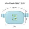 Gitus Gifts for 8 9 10 11 12 Year Old Girls Belt Bag Fanny Pack Crossbody Bags with Initial Letter Patch Cute Stuff Birthday Gifts for Teen Girls Women Personalized Trend Stuff (Icing Blue-E) view 3