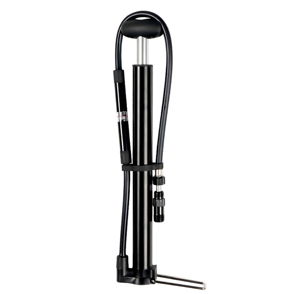 beisup Mini Floor Bike Pump with Presta and Schrader Valve Connection - 120 PSI High Pressure Bicycle Pump - Bike Air Pump with Ball Pump Needle for Bike Basketball,Extension Hose