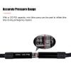 beisup Mini Floor Bike Pump with Presta and Schrader Valve Connection - 120 PSI High Pressure Bicycle Pump - Bike Air Pump with Ball Pump Needle for Bike Basketball,Extension Hose view 3