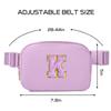 Gitus Gifts for 8 9 10 11 12 Year Old Girls Belt Bag Fanny Pack Crossbody Bags with Initial Letter Patch Cute Stuff Birthday Gifts for Teen Girls Women Personalized Trend Stuff (Lavender-K) view 3