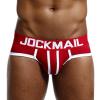 JOCKMAIL Mens Briefs Underwear Men's Cotton Stretch Underwear Support Briefs Soft Breathable Underwear (US, Alpha, Large, Regular, Regular, Red) view 1