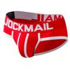 JOCKMAIL Mens Briefs Underwear Men's Cotton Stretch Underwear Support Briefs Soft Breathable Underwear (US, Alpha, Large, Regular, Regular, Red) view 3
