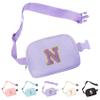 Aganmi Initial Small Crossbody Bags Waist Fanny Pack with Adjustable Strap Personalized Belt Bag Cross Body Travel Everywhere Chest Pouch Preppy Gift Trendy Bum Hip Purse for Women Teen Girls (N) view 1