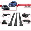 acpar Compatible with Renault Express 2021-2025 Cross Bar Fly Model Car Roof Rack Cross Bar 3 Bars Black view 4