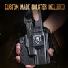 WARRIORLAND Green Laser Sight Fit Glock 48 MOS with Kydex Holster, Green Beam Sight with Power Indicator, Glock 48 MOS with IWB Holster Right Hand view 2