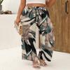 Angerella Womens Smocked Elastic Waisted Palazzo Pants Casual Wide Leg Long Lounge Pant Teacher Trousers with Pocket BeigeGreen M view 4