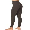 Sunzel Sunzfly Workout Leggings for Women, Tummy Control Compression Workout Gym Yoga Pants, High Waist & No Front Seam Lycra Seal Brown X-Small 26" view 1