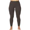 Sunzel Sunzfly Workout Leggings for Women, Tummy Control Compression Workout Gym Yoga Pants, High Waist & No Front Seam Lycra Seal Brown X-Small 26" view 2