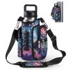 icolor Magnetic Gym Bag Water Bottle Carrier Holder with Phone Pockets & Shoulder Strap,5 Built-in Magnets Gym Bottle Pouch Sleeve,Magnetic Bag Gym Accessories Organizer for Men Women (Mandala) view 1