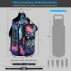 icolor Magnetic Gym Bag Water Bottle Carrier Holder with Phone Pockets & Shoulder Strap,5 Built-in Magnets Gym Bottle Pouch Sleeve,Magnetic Bag Gym Accessories Organizer for Men Women (Mandala) view 3