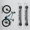 Steadyrack Bike Rack  Pivoting Mountain Bike Rack, Holds Up to 77 lbs, Fits 24"-29" Wheels, 2.1"-2.8" Tires, Foldable Wall Mount for Space-Saving Bicycle Storage - 2 Pack view 3