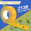 COKSDUPID 213FT Pickleball Court Tape, Quick to Mark A Complete Pickleball Court, 2'' x 213FT Court Marking Tape for Indoor & Outdoor Use view 2