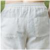 UEAUY Men's Drawstring Pants Elastic Waist Casual Summer Linen Pant Breathable Loose Jogger Yoga Pants Gray Large view 4