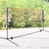 Badminton Net Stand Portable Badminton Net with Stand Pole, Backyard Garden Lawn Park Ball Game Training Machine, Adult Junior Pickleball Volleyball Tennis Net view 1