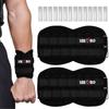 Adjustable Ankle Weights & Wrist Weights for Women Men, 1 Pair Removable Weighted Plate Arm Leg Weights for Walking, Running, Pilates (2.2lb/4.4lb/6.6lb/11lb/22lb Total)