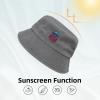 Beautiful Jellyfish Bucket Hat for Women Men Outdoor Sun Hat Summer Beach Travel Fishing Cap Gray view 4