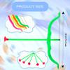 60 Pack Kids Bow and Arrow Sets Mini Bow and Toy Arrow Small Archery Bow Shooter for Kids Sports FunTarget Outdoor Game Sport Party Favors Gifts view 2