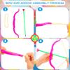 60 Pack Kids Bow and Arrow Sets Mini Bow and Toy Arrow Small Archery Bow Shooter for Kids Sports FunTarget Outdoor Game Sport Party Favors Gifts view 3