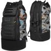 Soccer Ball Bags for Coaches, Extra Large Mesh Ball Bag with Shoulder Strap for Basketball, Soccer Training, Black