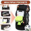Soccer Ball Bags for Coaches, Extra Large Mesh Ball Bag with Shoulder Strap for Basketball, Soccer Training, Black view 3
