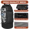 Soccer Ball Bags for Coaches, Extra Large Mesh Ball Bag with Shoulder Strap for Basketball, Soccer Training, Black view 4
