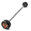 Rubber Coated Fixed Barbell, Pre-Loaded Weights Straight Solid Steel Barbells, Weighted Bar for Weightlifting Exercise, Bodybuilding, Strength Training, Squat Rack & Bench Press, 30lb view 1