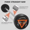 Rubber Coated Fixed Barbell, Pre-Loaded Weights Straight Solid Steel Barbells, Weighted Bar for Weightlifting Exercise, Bodybuilding, Strength Training, Squat Rack & Bench Press, 30lb view 3