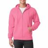Mlgaril Pink Mens Zip Up Hoodie Long Sleeve Fleece Full-zip Hooded Sweatshirt Pullover With Kangaroo Pocket S view 3