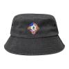 Hand Tear Ensign of Maine Bucket Hat for Women Men Outdoor Sun Hat Summer Beach Travel Fishing Cap Black view 1